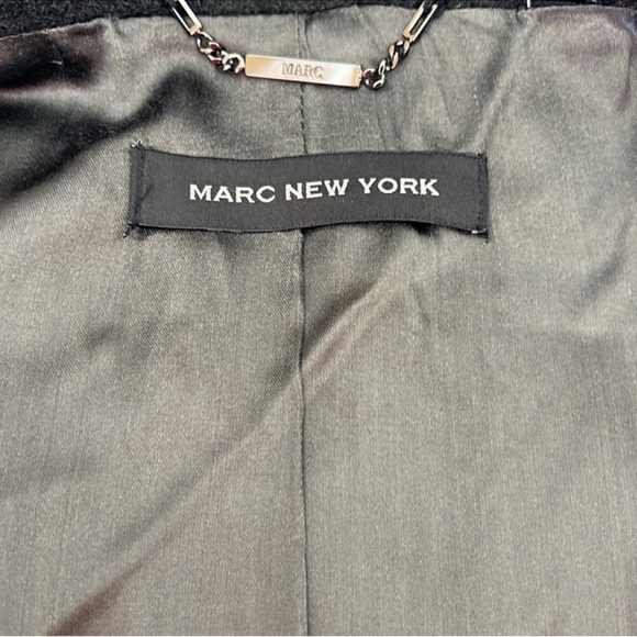 Marc New York Charcoal Grey Double Breasted Wool Coat - Picture 5 of 7